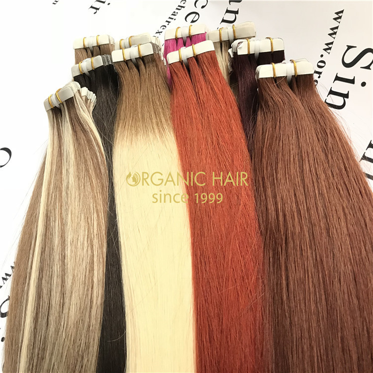 Most populal!  Double drawn remy tape in hair extensions hot sale !  A45